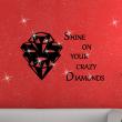 Wall decals Swarovski Elements - Wall decal Diamond's shine - ambiance-sticker.com